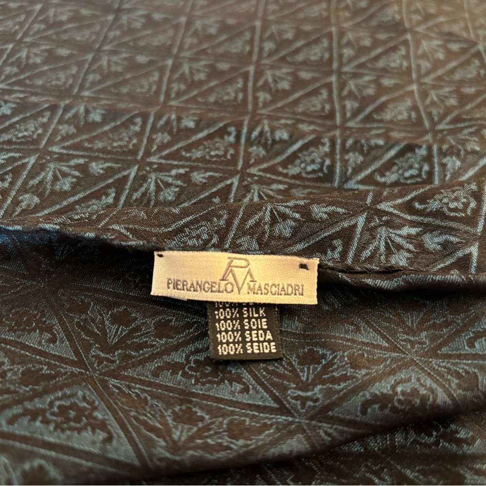 Pierangelo Masciadri 100% Silk Scarf, Made in Italy